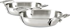 All-Clad E849B264 Stainless Steel Gratins, Silver, Set of Two - Amazon.ae Price Tracker