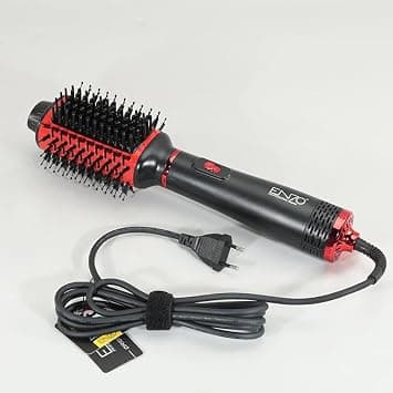 ENZO SMOOTH+ One Step Volumizer EN-4123 – 4-in-1 Hair Dryer, Straightener, Curler & Comb with Ionic Nano Titanium Technology – 1500W Professional Hot Air Brush - Intl Version on Amazon.ae - Price Tracker