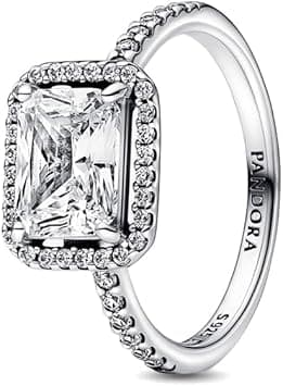 Pandora 192391C01-48 Rectangular Sparkling Halo Ring for Women, Silver on Amazon.ae - Price Tracker