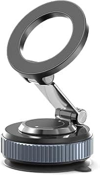 TONEOF 2026 Car Phone Holder for Magsafe, Heat Resistant Magnetic Car Mobile Holder with Vacuum Suction Base, 360° Rotatable Car Phone Stand,Srong Magnetic Car Mount for iPhone Series&Android Phones - Amazon.ae Price Tracker