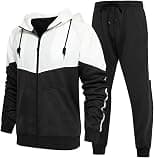 DUOFIER Men's Tracksuit Jogging Sweat Suits 2 Piece Casual Outfit Athletic Suit Set - Best Deal Finder