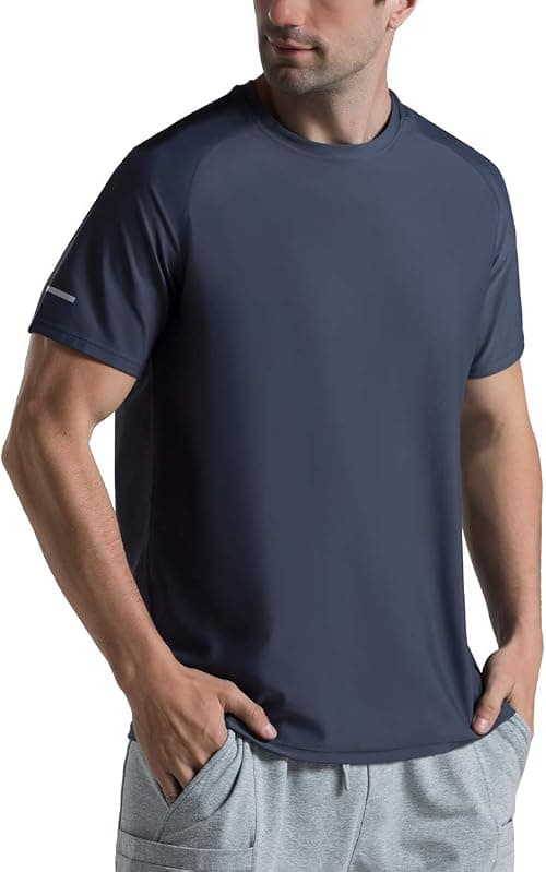THE GYM PEOPLE Men's Cooling Running Shirts Ice Silk UPF 50+ Workout Tshirt on Amazon - Best Deal Finder