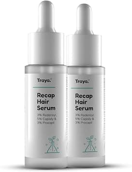 Traya Natural Hair Growth Serum With 3% Redensyl, 5% Capixyl, 3% Procapil For Increasing Hair Thickness, Natural Dht Blocker, For Hair Fall Control & Growth (60ml) - Best Deal Finder