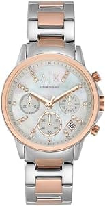 A|X Armani Exchange Women's Watch, Chronograph Watch for Women with Stainless Steel or Leather Band - Best Deal Finder
