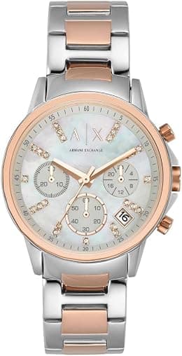 A|X Armani Exchange Women's Watch, Chronograph Watch for Women with Stainless Steel or Leather Band - Best Deal Finder