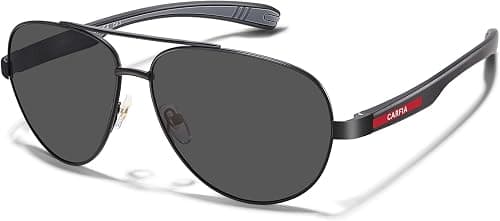 CARFIA Trendy Pilot Polarized Sunglasses for Men UV400 Lenses, Lightweight TR90 Outdoor Eyewear CA5391 on Amazon.ae - Price Tracker