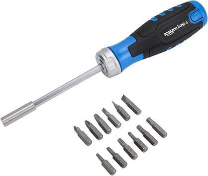 Amazon Basics 12 Piece in-1 Magnetic Ratchet Screwdriver على Amazon.ae - متتبع الأسعار
