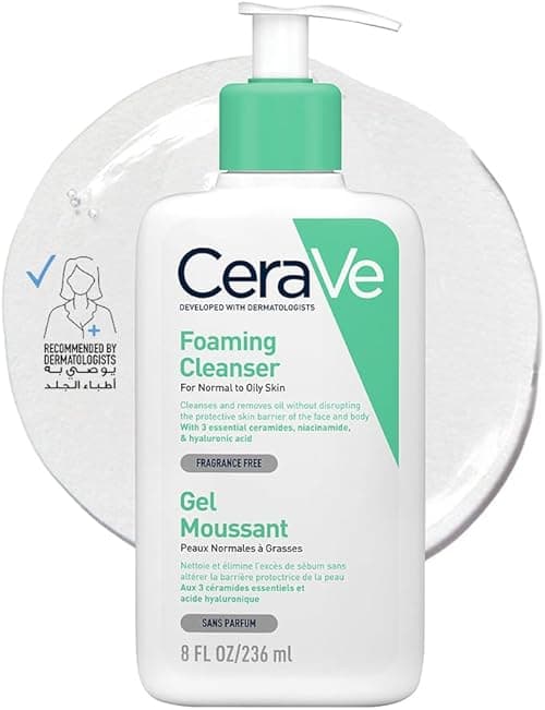 Cerave Foaming Cleanser for Normal to Oily Skin with Hyaluronic Acid on Amazon.ae - Price Tracker