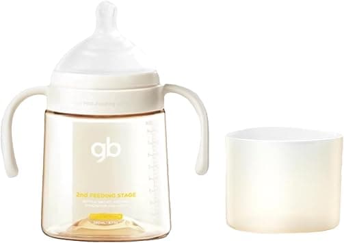 gb Feeding Series Baby Bottle 240ml – PPSU BPA-Free, Anti-Colic, Soft Silicone, Ergonomic Handle, Easy to Clean, Ideal for Newborn Essentials & Breastfeeding, 3-6 Months على Amazon.ae - متتبع الأسعار