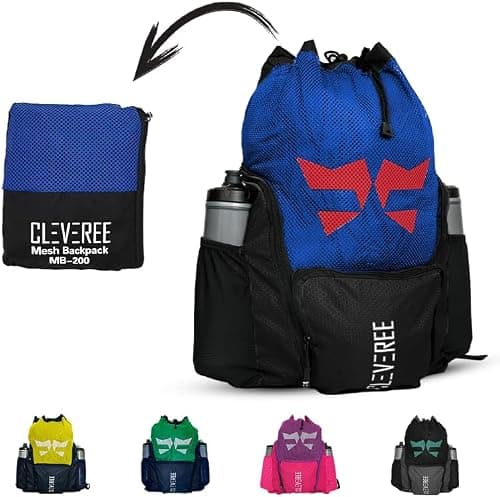 Sports Mesh Backpack for Travel, Swimming, Football, Beach. Basketball, Gym - Breathable - Waterproof pocket - Shoe Compartment Pocket on Amazon.ae - Price Tracker
