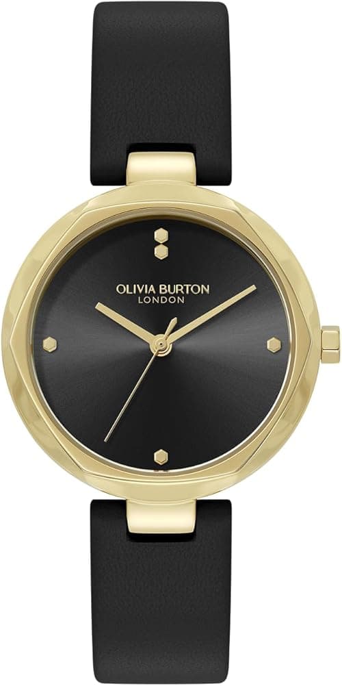 Olivia Burton Womens Dimension Quartz Basic, Black, One Size on Amazon.ae - Price Tracker