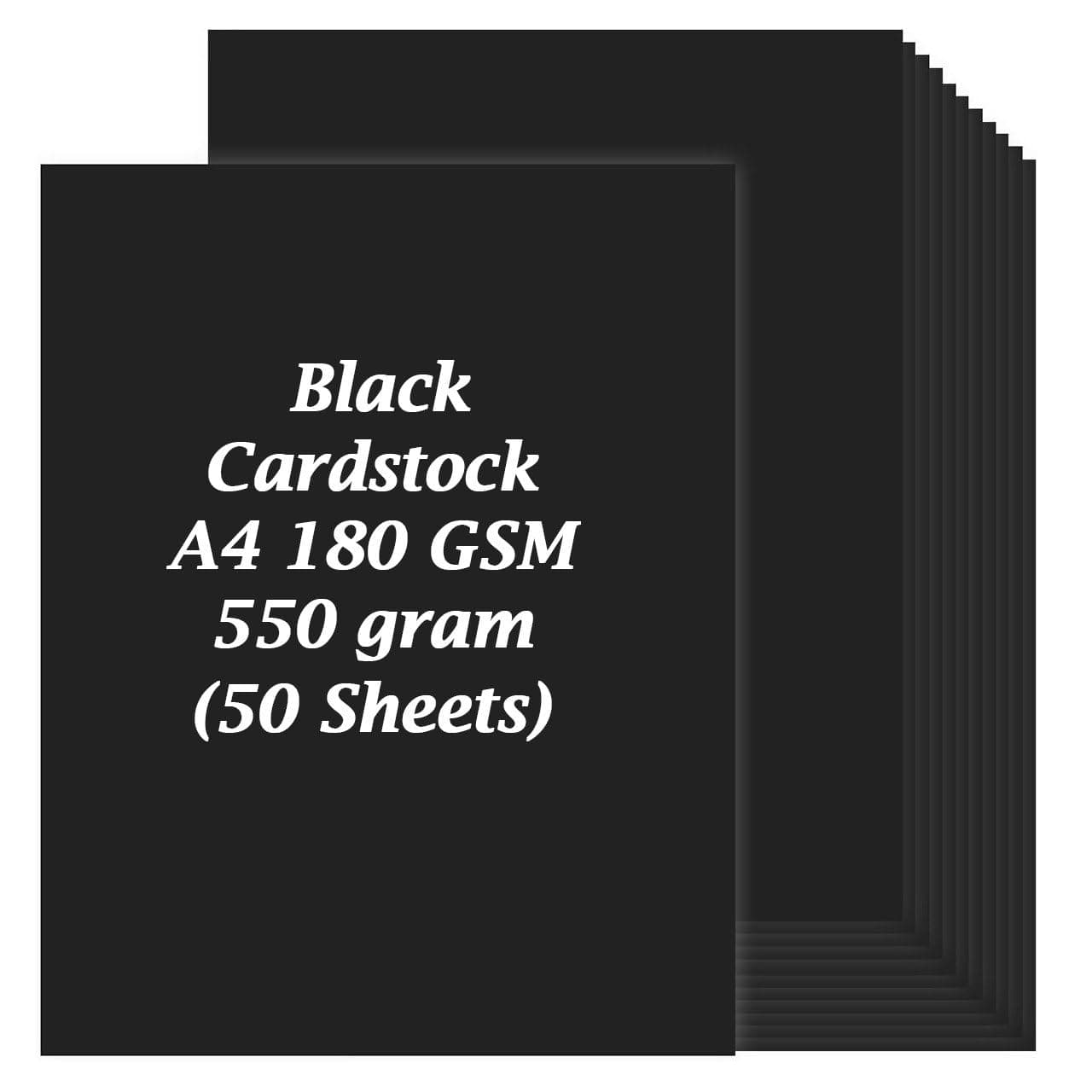 MARKQ [Pack of 50] Black Cardstock, A4 180 gsm Thick Paper sheets Heavyweight card Paper for Printing Scrapbooking Card Making Invitations Menus Flyers DIY Arts Crafts, 21 cm x 29.7 cm on Amazon.ae - Price Tracker
