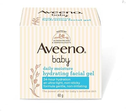 Aveeno Baby Daily Moisture Hydrating Facial Gel (Cream) 60g I Ultra-light| 24 hours moisturisation Face cream| Triple oat extract & avocado oil I Paediatrician recommended I Newborn, infants&children - Best Deal Finder