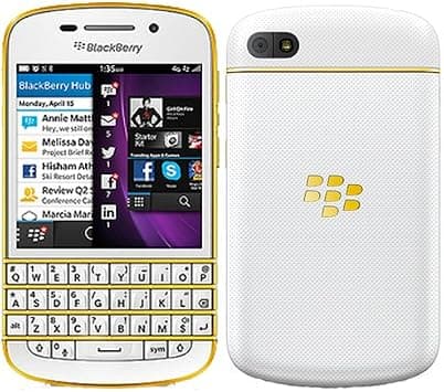 BlackBerry Q10 Sqn100 3 16Gb 4G Lte Unlocked Gsm Os 10 Phone White/Gold on Amazon.ae - Price Tracker