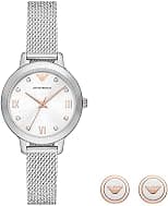 Emporio Armani Watch for Women, Three-Hand, at Least 50% Recycled Stainless Steel Watch - دليلك لأفضل العروض