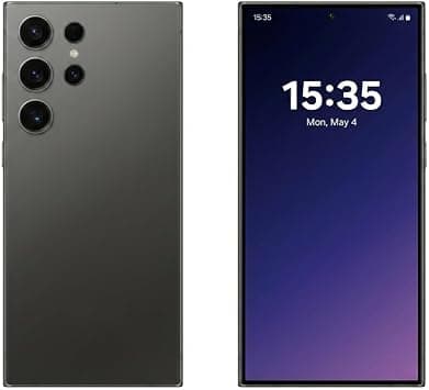 SAMSUNG Galaxy S24 Ultra Cell Phone, 256GB AI Smartphone, Unlocked Android, 200MP, 100x Zoom Cameras, Long Battery Life, S Pen, Global Version, 2024 - Titanium Black على Amazon.ae - متتبع الأسعار