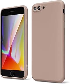 oakxco - Liquid Silicone Case Designed for iPhone 7 Plus/iPhone 8 Plus Case, Cute Slim Soft Rubber Soft TPU Smooth Gel Case for Women Girls Matte Solid Protective Shockproof Light Brown - Amazon.ae Price Tracker