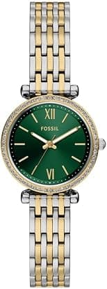 Fossil ES5439 Carlie Analog Wrist Watch for Women, 28 mm Case Size, Two-Tone - دليلك لأفضل العروض