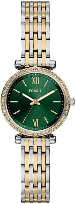 Fossil ES5439 Carlie Analog Wrist Watch for Women, 28 mm Case Size, Two-Tone - دليلك لأفضل العروض