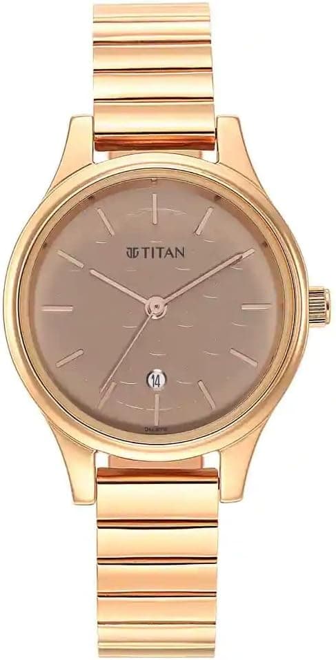 Titan Karishma Brown Dial Metal Strap Watch for Women على Amazon.ae - متتبع الأسعار