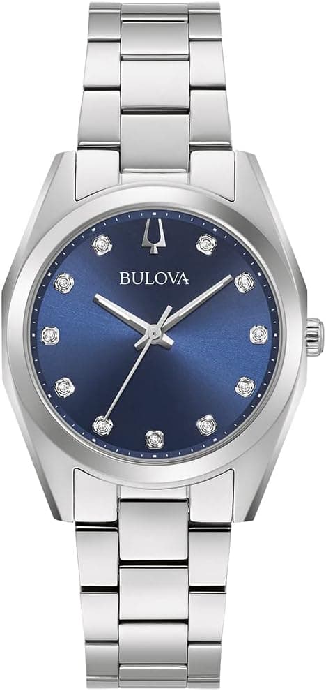 Bulova Ladies' Surveyor Stainless Steel Blue Dial Watch (96P229) على Amazon.ae - متتبع الأسعار