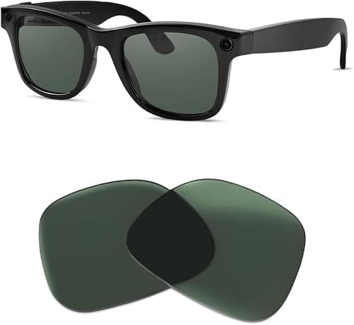 Replacement Polarized Lenses for Ray-Ban Meta Wayfarer RW4006 & Gen 2 RW4012 Regular (50-22) on Amazon.ae - Price Tracker