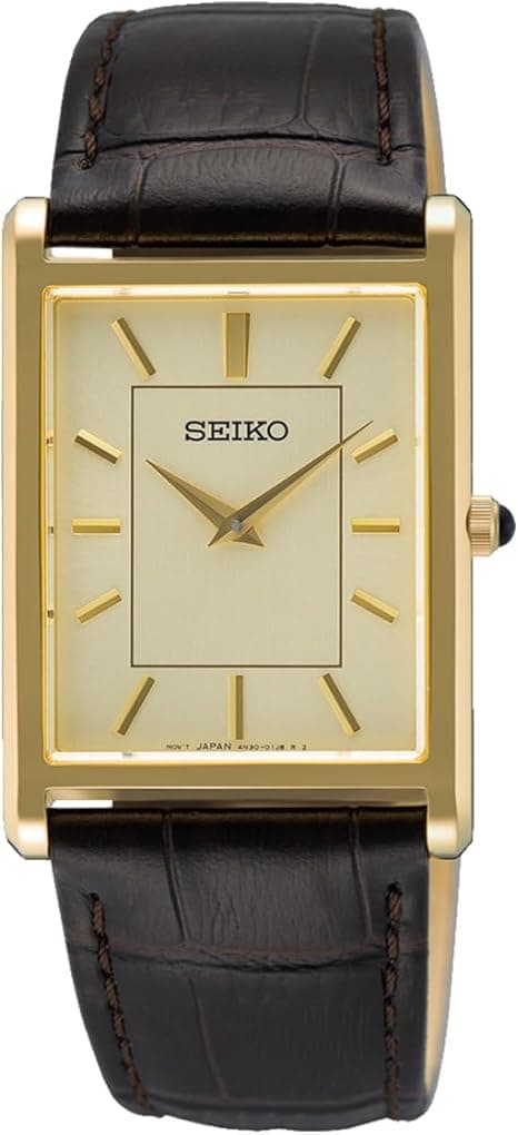 Seiko SWR106P1 Men's Analogue Watch with Leather Strap on Amazon.ae - Price Tracker