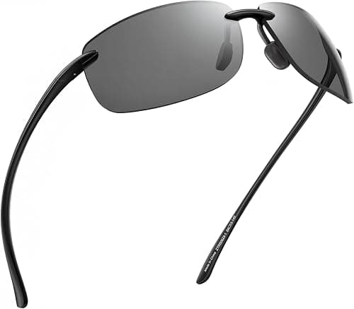 JIM HALO Sports Sunglasses for Men and Women TR90 Rimless Unbreakable Frame for Running Fishing Baseball Driving على Amazon.ae - متتبع الأسعار