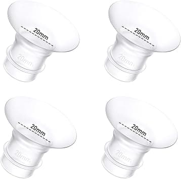 4Pcs Breast Pump Flange Insert 20mm Compatible with Momcozy/Spectra/Medela/eufy/Elvie/Lansinoh/Paruu P10 Breast Pump, Fit for Momcozy M5/M9/M6/V2 Pro/V2 pro/S12 Pro/eufy E10 S1 S1 Pro, 24mm Flange على Amazon.ae - متتبع الأسعار