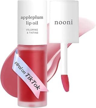 NOONI Korean Vegan Lip Oil - Appleplum | Lip Stain, Gift, Long-Lasting, Moisturizing, Plumping, Revitalizing for Dry Lips, Waterproof, No Peel Off, Korean Lip Tint 0.12 Fl Oz - Best Deal Finder