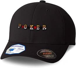 Flexfit Cap for Men & Women Embroidered Poker Game A Embroidery Flexfit Hats Baseball Caps - Best Deal Finder