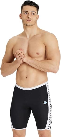 ARENA Men's Icons Solid Swim Jammer MaxLife Athletic Swimwear Professional Training Swimsuit Knee Length Sports Bathing Suit - Best Deal Finder