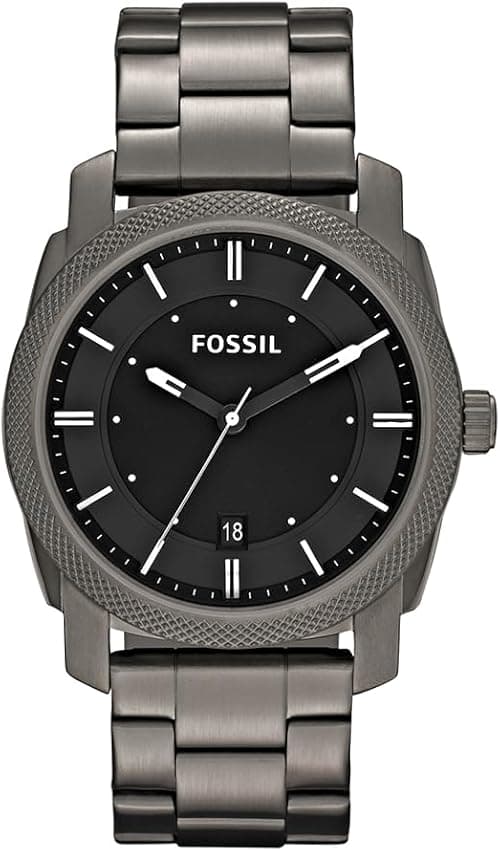 FOSSIL Machine Watch for Men, Quartz Movement with Stainless Steel or Leather Strap on Amazon.ae - Price Tracker