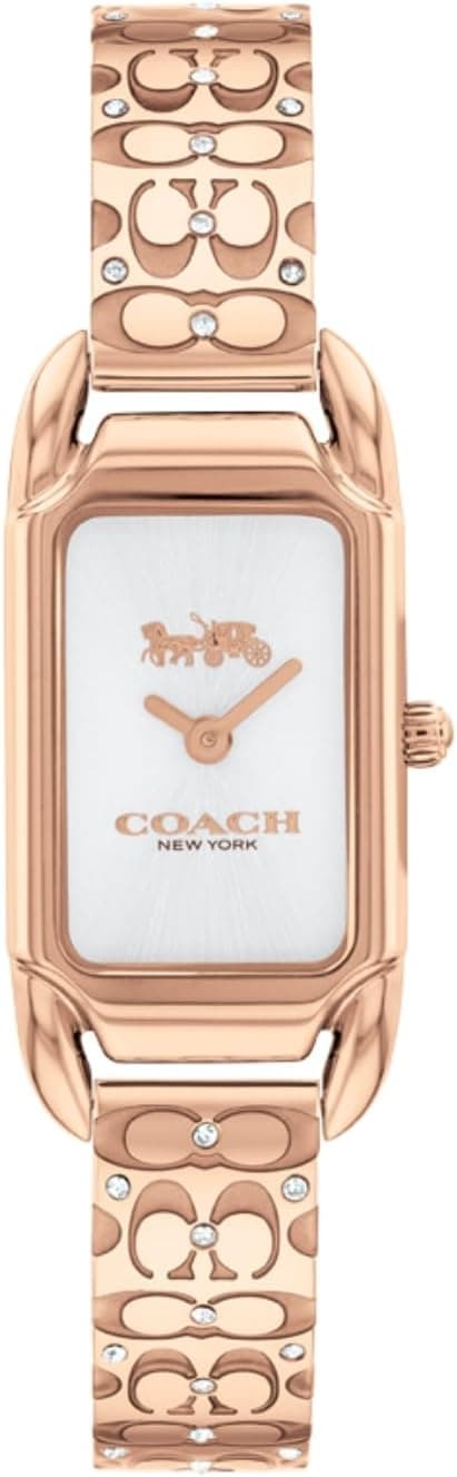Coach CADIE WOMENS SILVER WHITE DIAL IONIC PLATED ROSE GOLD STEEL Watch - 14504197 on Amazon.ae - Price Tracker