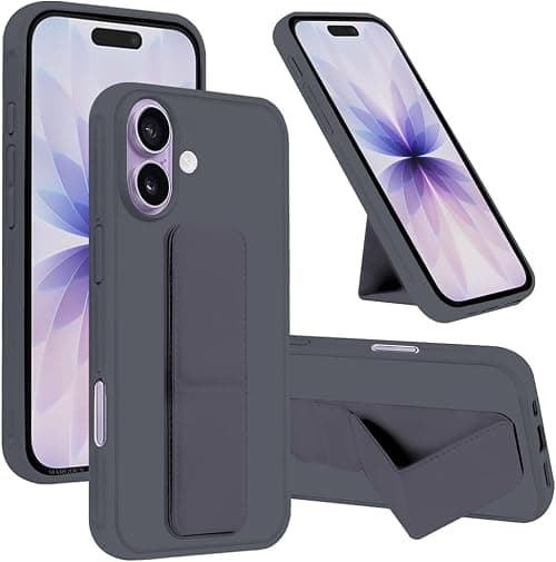 MARGOUN For iPhone 17 Case Cover Finger Grip Holder Phone Car Magnetic Multi-function Shockproof Protective Case Two-in-One Phone Holder Case (Dark Purple, iP 17) on Amazon.ae - Price Tracker
