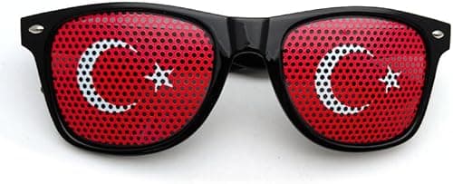 YIMICO New unisex flag style women men sunglasses Decorative spectacles Eyeglasses Frames for party world cup football game sports activities على Amazon.ae - متتبع الأسعار