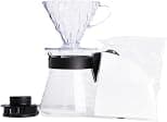 Hario V60 Pour Over Coffee Starter Kit, Size 02, Clear - Best Deal Finder