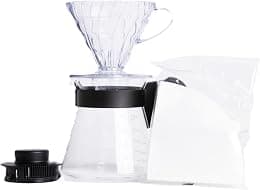 Hario V60 Pour Over Coffee Starter Kit, Size 02, Clear - Best Deal Finder