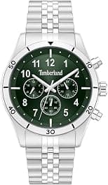 Timberland Ashmonth Green Dial Stainless Steel Bracelet Multifunction Watch for Men, 44mm - Best Deal Finder