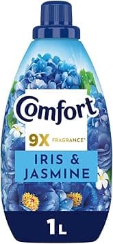 Comfort Concentrate Fabric Softener, Iris &amp; Jasmine, 9x fragrance, 1L,Packaging may vary on Amazon.ae - Price Tracker
