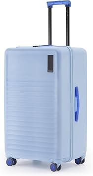 MOKOBARA The Aisle Trunk Luggage | 77 Cms Polycarbonate Shell, YKK Zippers, TSA-Approved Lock & Silent Ninja Wheels Travel Suitcase (Check-in Large, Shy Blue) Blue on Amazon.ae - Price Tracker