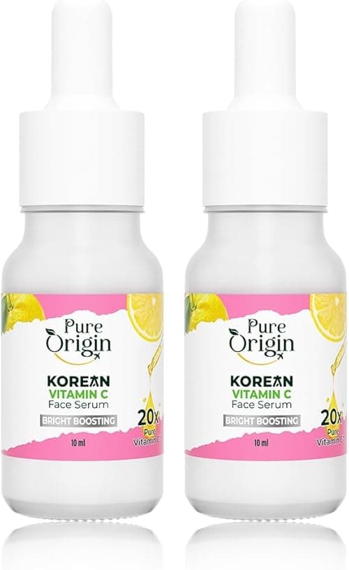 Pure Origin Korean Vitamin C Bright Boosting Serum (Pack of 2) | Face serum for Brighter, Glowing and soft skin | For women and men | For all skin type | 20ml on Amazon.ae - Price Tracker