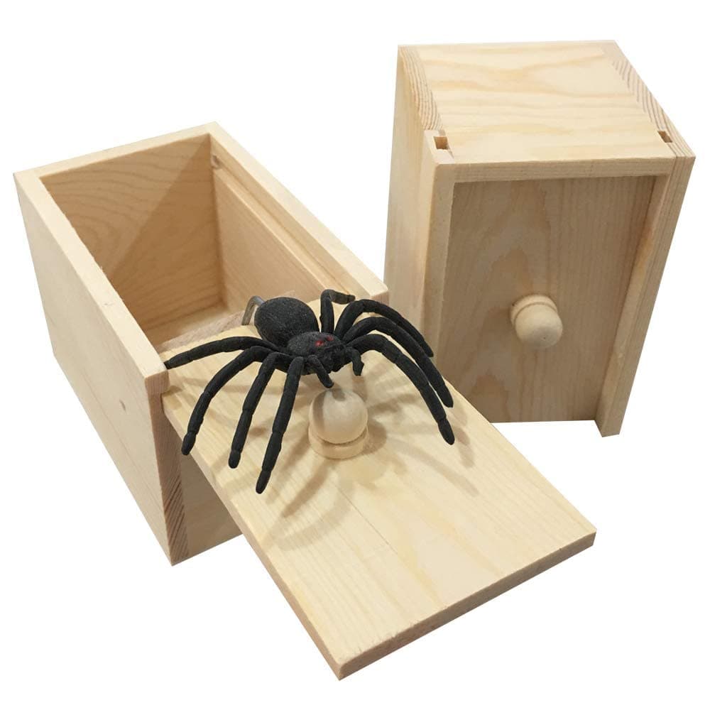 KASTWAVE Rubber Spider Prank Box, Handcrafted Wooden Surprise Box Prank, Spider Money Surprise in a Box,Prank Stuff (Upgraded Version) on Amazon.ae - Price Tracker