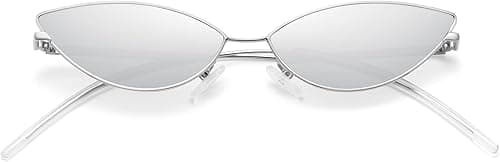 MEETSUN Retro Vintage Cat Eye Sunglasses Narrow Small Oval Glasses Petals Shape Curved Temple Design on Amazon.ae - Price Tracker