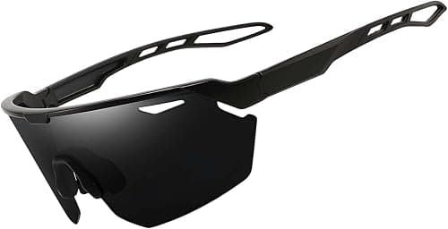 Running Glasses, Sports Sunglasses for Running and Cycling, UV Protection with Polarized Lenses, Windproof Design for Outdoor Activities, Anti-Fog Feature, Lightweight Fit for Men and Women على Amazon.ae - متتبع الأسعار