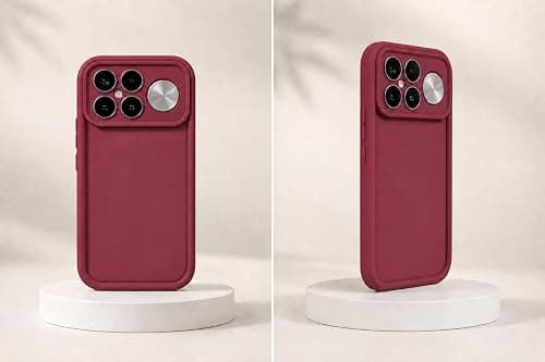 Case,ShockProof Flexible Silicone Case, Military Drop Protection, Anti Slip Xiaomi Cover Silicone Puffer (Wine, Xiaomi Poco F8 Ultra) on Amazon.ae - Price Tracker