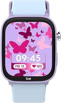 ICE-WATCH - ICE Smart Junior 3.0 FM Purple Soft Blue - Girl's geolocatable smartwatch with Silicon Strap - 024550 (1.75 inches), Purple, strap - Amazon.ae Price Tracker