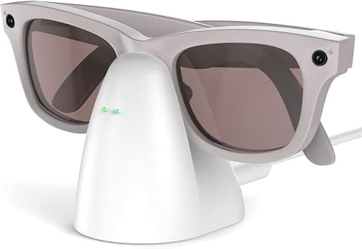 Charger Stand Compatible with RayBan Meta Smart Glasses, Portable Charging Dock for Wayfarer, Headliner, Skyler & Oakley HSTN with 59" USB-C Cable for Ray Ban Meta Gen 2 Accessories على Amazon.ae - متتبع الأسعار
