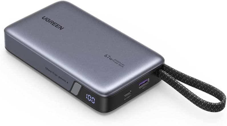 يوجرين بنك طاقة نيكسود بسعة 20000mAh وقوة 67 واط،شاحن محمول مزود بكابل مدمج - دليلك لأفضل العروض