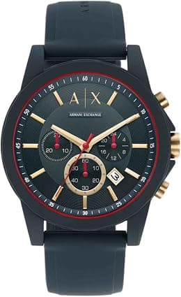Armani Exchange Men's Three-Hand Date, Gunmetal-Tone Stainless Steel Watch, AX1833 - دليلك لأفضل العروض